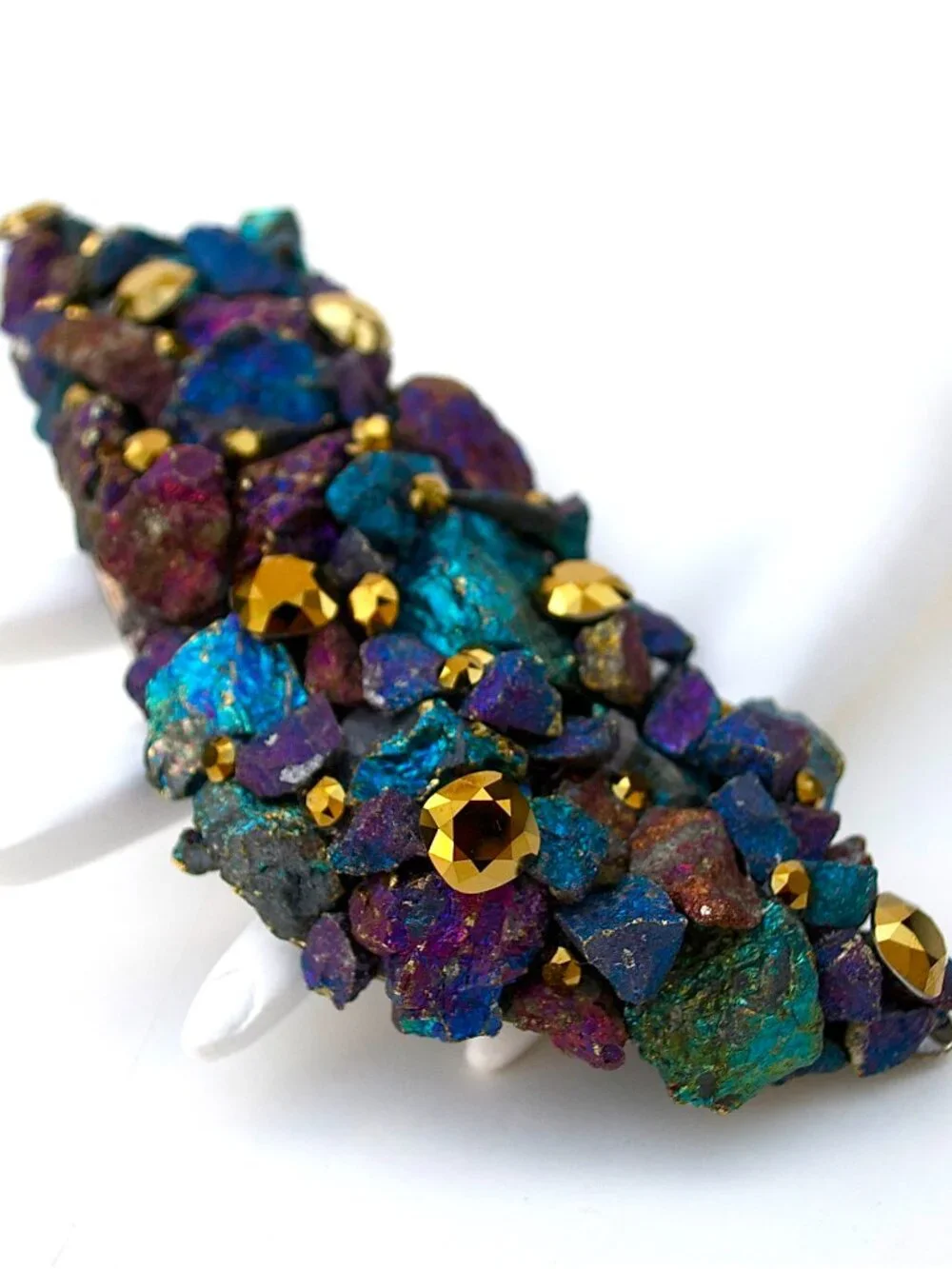 GASOLINE GLAMOUR GILDED PEACOCK KNCUKLE DUSTER RING🦚✨👑